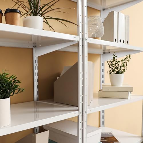 colingmill 8 pcs white twin rail upright wall showing dimensions