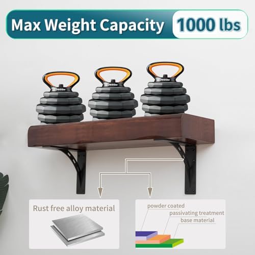 16 inch x 12 inch heavy duty shelf, side view