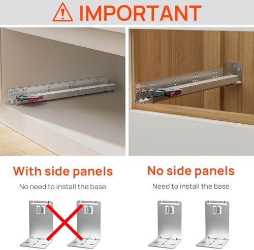 24 inch soft close undermount drawer slides,full extension,100, view 9