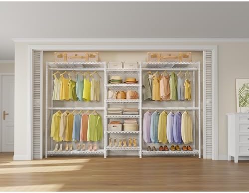 vipek x3 plus large expandable closet rack wardrobe, front angle view