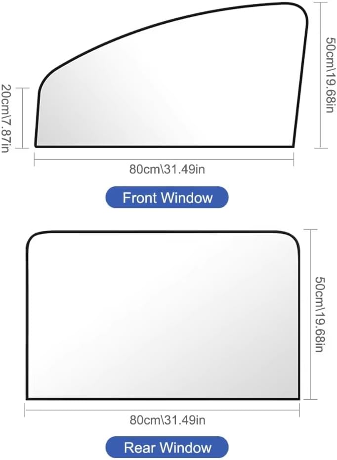 4 Pcs Side Window Sunshade for GMC Sierra 2500HD/3500HD Crew Cab 2020-2025, Window Curtain Shield Protection Sun Visor Screen Automotive Interior Accessories