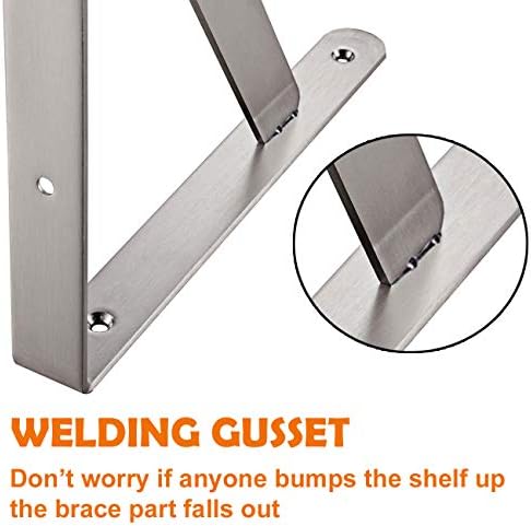 clt shelf bracket 16” x 12" max load: showing dimensions