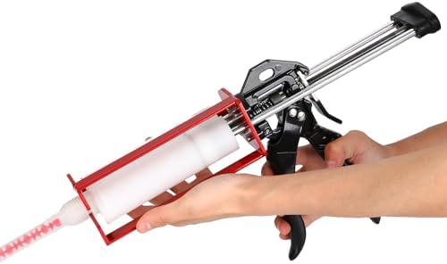 dual caulking gun,epoxy gun for 200 ml(6.75 fl, front angle view