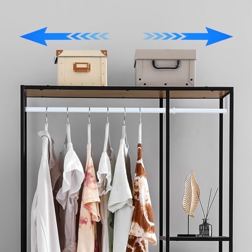 threehoney expandable closet hanger rod for wire shelf on a desk or shelf