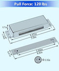 wooch door magnetic catch - 160lb high magnetic shown in use