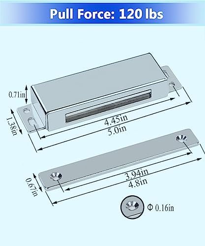 wooch door magnetic catch - 160lb high magnetic shown in use