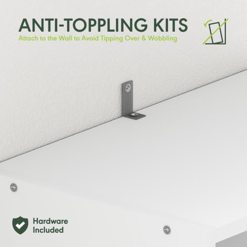 furinno pasir 10-tier closet organizers and storage, open, close-up detail