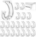 wonderjune 20 pcs hanging closet rod support, 3/4, main product view