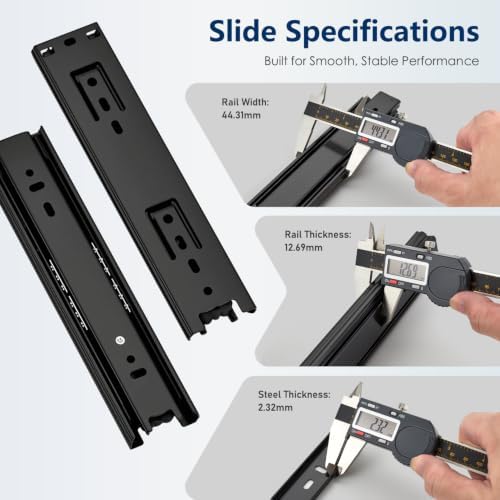 ravinte drawer slides 16 inch 2 pairs (4, package contents