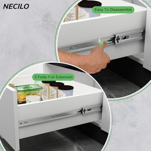 necilo 10 inch ball bearing drawer slides,100lb full on a desk or shelf