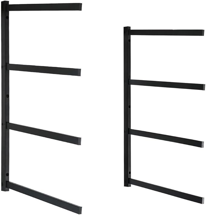 ​Lumber Storage Rack Metal Shelf Brackets, Sturdy Multipurpose Racking by Unknown