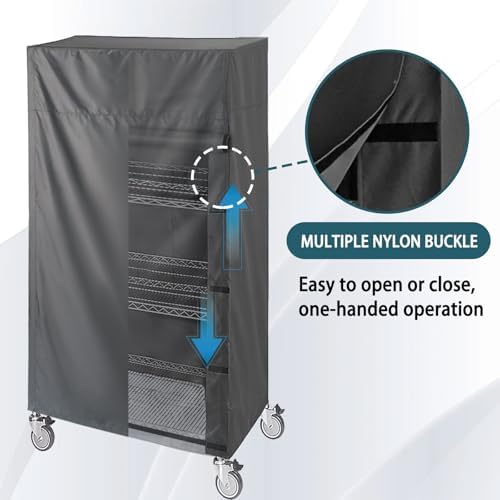 waterproof shelving & rack cover, fits 36"x14"x 54", view 9