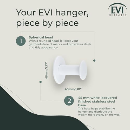 evi bathroom hanger | stainless steel wall hanger shown in use