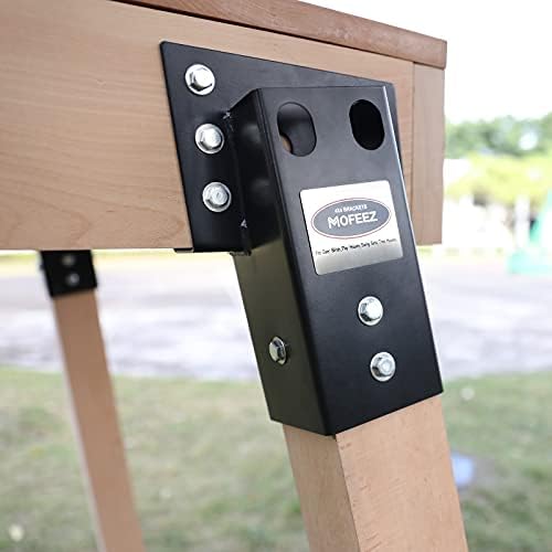 mofeez outdoor 4x4 compound angle brackets for deer showing dimensions