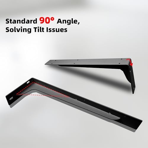 17inch shelf brackets heavy duty, l brackets for showing dimensions
