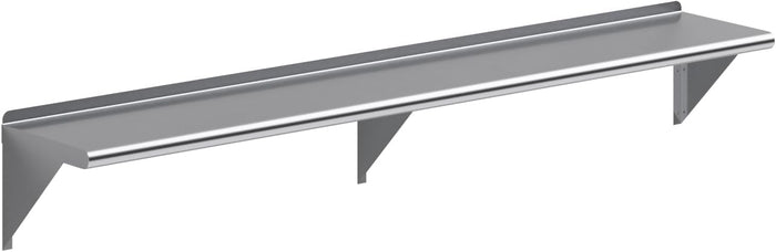 AmGood 72" Long X 12" Deep Stainless Steel Wall Shelf | NSF Certified |