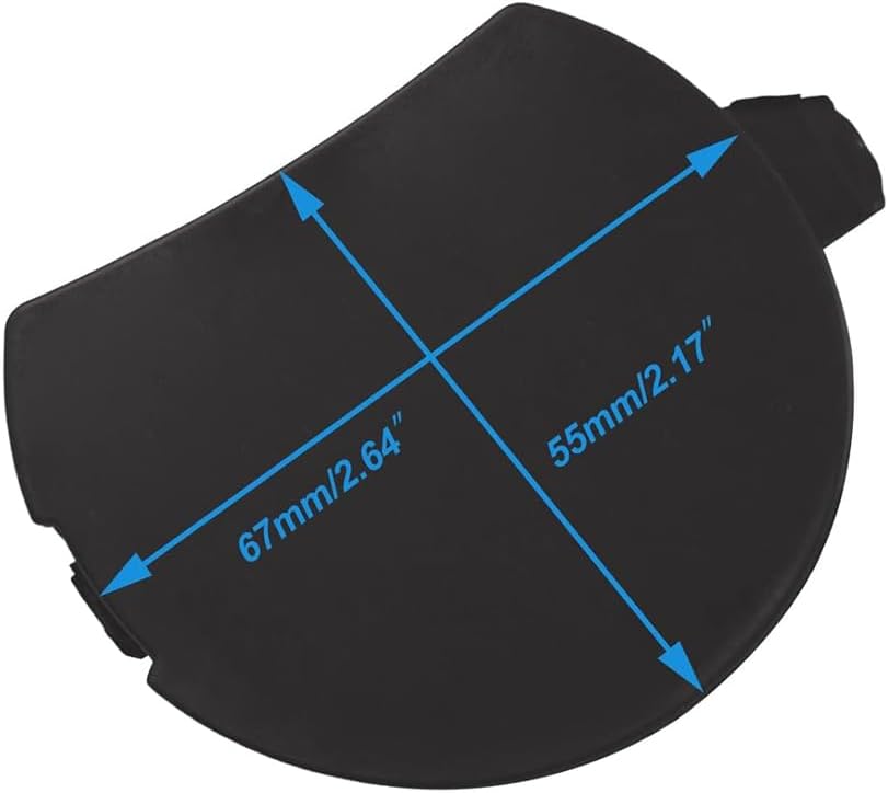 Front Bumper Towing Tow Hook Hole Eye Cover Cap for Mazda 6 Atenza 2017 2018 GW2F-50-A11 (Black)