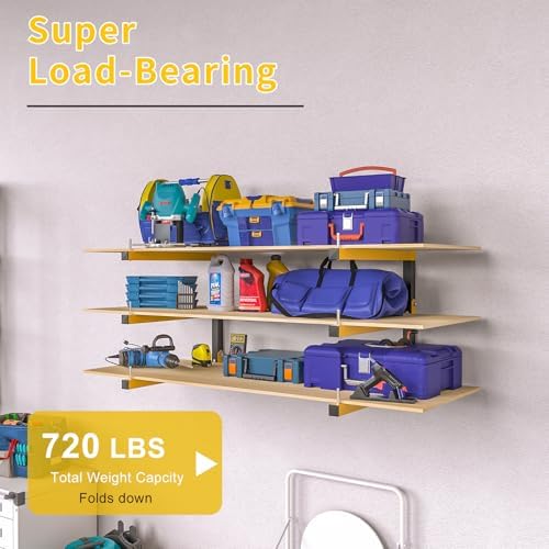 lumber storage rack wall mount wood organizer storage, side view