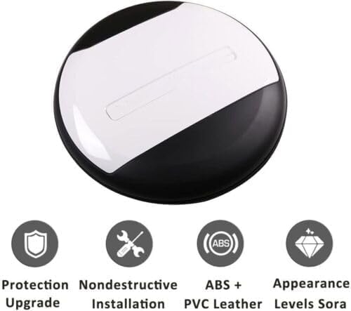 Spare Tire Cover Compatible with 2020-2026 Land Rover Defender 90 110 130 | Spare Tyre Wheel Protector ABS Plastic Fuji White Glossy Black Exterior Accessories