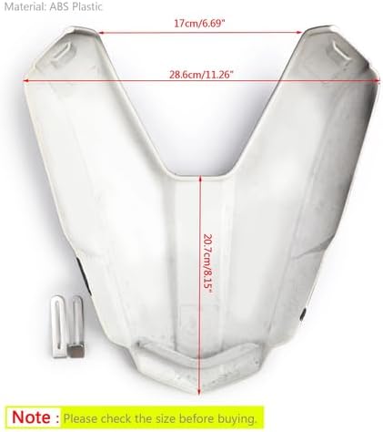 ABS Plastic Motorcycle Rear Seat Cover Cowl Fit for Honda CBR500R 2016 2017 2018 2019 2020 2021 2022 2023 2024 Tail Cover Back Cowl (Carbon Fiber Effect)
