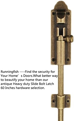 heavy duty cane bolts for gates 23.7'',barrel bolt, close-up detail