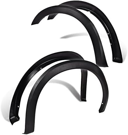 PIT66 Fender Flares Compatible with 1999-2007 Ford F250 F350 Super Duty Styleside, Factory Style Textured Black Wheel Well Protection, Covers Rust Around Fender Wells, 4PC Set