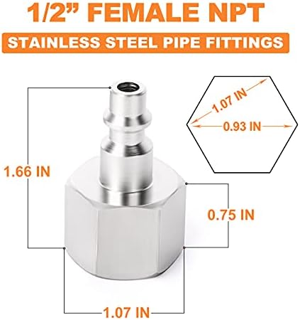 gasher 20pcs 1/2-inch npt female industrial air tool shown in use