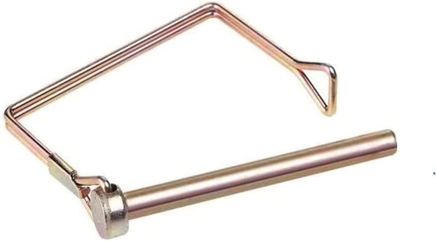 10 Pcs Trailer Coupler Pin 1/4 inch Diameter 4inch Long, Heavy-Duty PTO Shaft Locking Pin Set,Trailer Hitch Locking Pin, Lawn Mower Hitch Pin Quick Release Wire Lock Pin