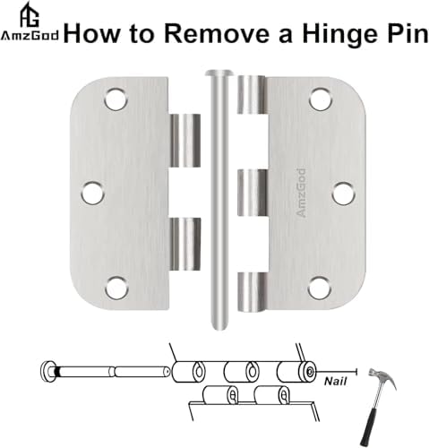 door hinges brushed nickel - 36 pack satin, package contents