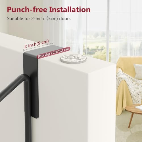 tajsoon 24.2" over the door hooks with storage, package contents