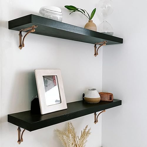 nach decorative shelf brackets, 4 pack of 5.25, side view