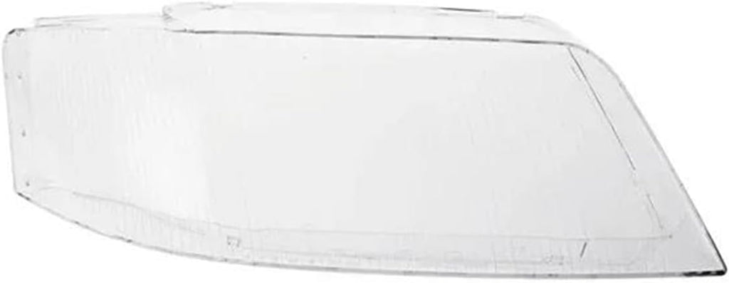 Headlight Cover Replacement For A6 C5 1999 2000 2001 2002 Transparent Lampshade Cover Car Headlamp Clear Lamp Shell Headlight Lens (Left)