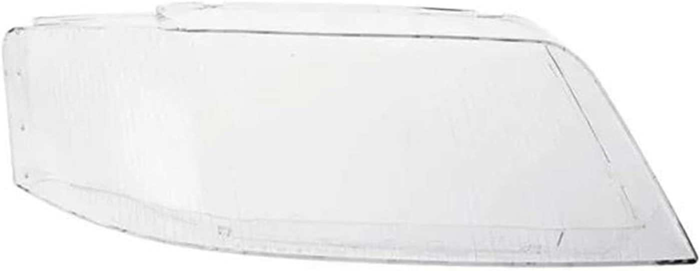 Headlight Cover Replacement For A6 C5 1999 2000 2001 2002 Transparent Lampshade Cover Car Headlamp Clear Lamp Shell Headlight Lens (Left)