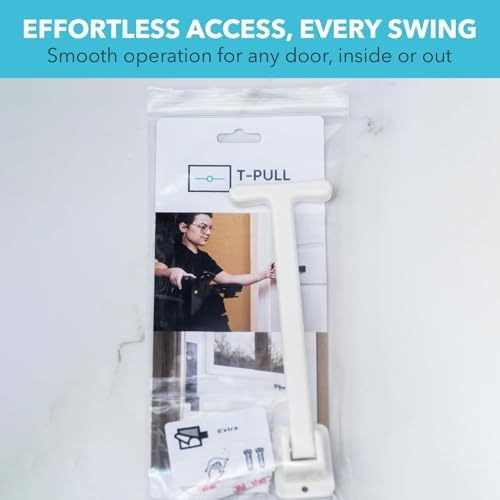 manual door closer for wheelchair users - canadian shown in use
