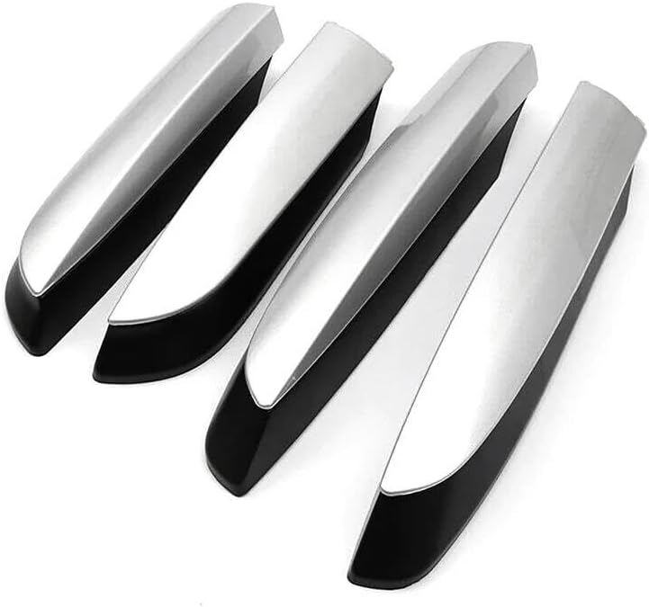 Roof Racks Boxes 4PCS ABS Roof Rack Cover for Toyota for RAV4 for XA40 2013-2018 Luggage Racks Rail End Shell Replacement Part Accessories Car Roof Bars