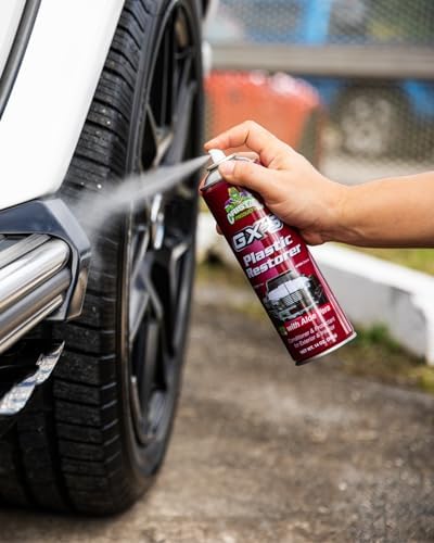 Cristal Products GX-3 Plastic Restorer – Black Plastic Restorer for Cars & Automotive Trim Restorer – Interior Car Cleaner & Exterior Faded Plastic, Vinyl & Rubber Renewer with Aloe Vera (8 fl oz)