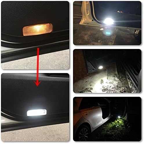 2Pcs LED Courtesy Door Light for Toyota 4Runner Camry Prius Tundra Sienna Avalon Lexus IS ES GS LS RX GX LX Powered by High Power SMD Xenon White LED Error Free