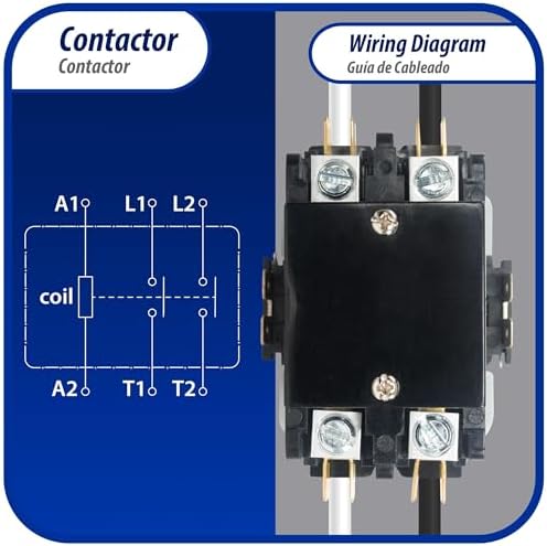 appli parts apac-240240 heavy duty contactor 2 poles, close-up detail
