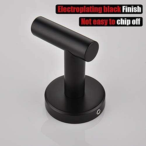 jqk black bathroom towel hook, coat robe clothes, view 9