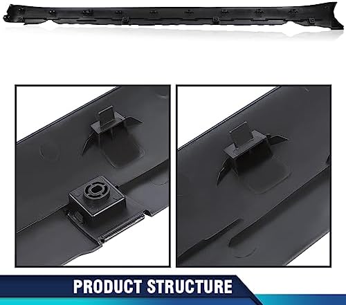 PIT66 Right Door Side Skirt Molding Rocker Lower Cover Trim Compatible With Tesla Model 3 2017-2022 1089829-00-D, 1089831-00-D