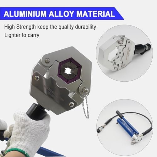 hydraulic ac crimping tool ac hose crimper manual showing dimensions
