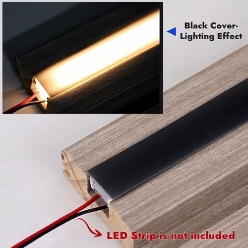 LED Neon Silicone Diffuser Tube for 6mm-15mm LED Strips - Flexible Lengths Available | Black,F1510-3meters