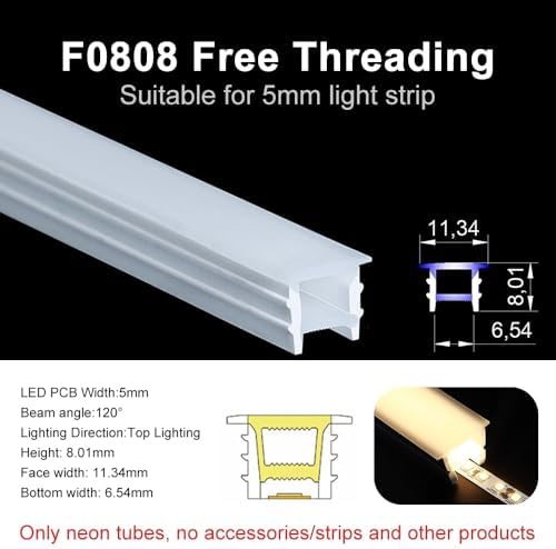 3 Meter Cuttable LED Neon Silicone Channel | Black,F1210