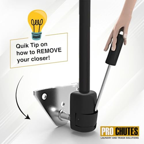 trash chute closers door parts. 10" inch extended on a desk or shelf