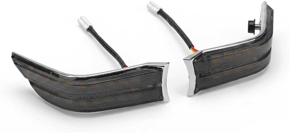 LED Fog Light Side Auxiliary Decorative Cowl Lights Ultra-Bright Seamless Sequential Turn Signal Lamps For Honda Goldwing 1800 GL1800 2018-2025 Motorcycle Accessories(Smoke Grey Lens)