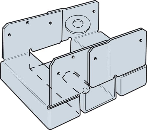 simpson strong-tie aba46z aba zmax galvanized adjustable standoff on a desk or shelf