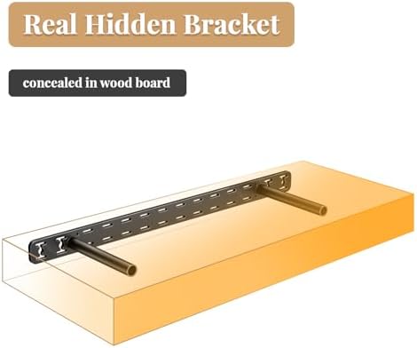 floating shelf hardware heavy duty hidden shelf brackets on a desk or shelf