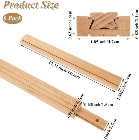 cyeah 6 pcs wood drawer slides, 17 inch shown in use