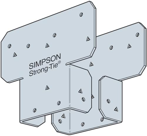 simpson strong-tie ac4 ac galvanized adjustable post cap on a desk or shelf