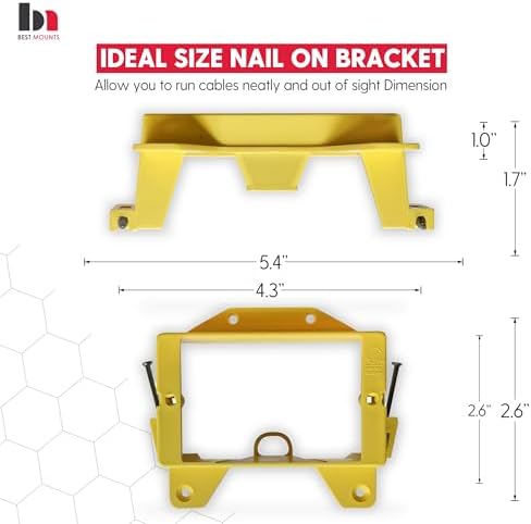 bestmounts - 10 pack nail-on low voltage mounting shown in use